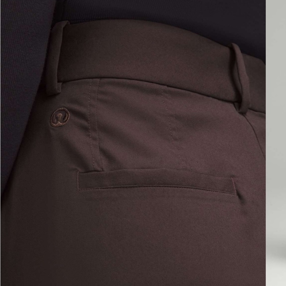 Lululemon Espresso Pleat-Front High-Rise Trousers - Picture 7 of 8